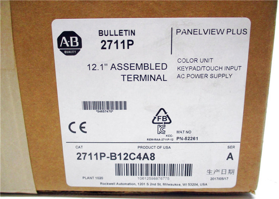 12.1 Inch Rockwell Hmi Panelview Allen Bradley 2711P-B12C4A8 / A 2711PB12C4A8