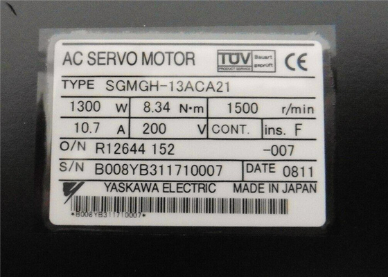 YASKAWA AC Industrial Servo Motor  SGMGH-13ACA21 1300W 1500 Rpm