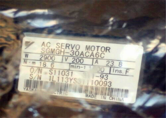 Small Ac Servo Motor 2.9KW SGMGH-30ACA6C Yaskawa Sigma II With 24VDC Brake