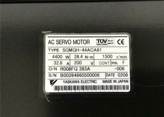 4.4kw 3 Phase AC Servo Motor For Cnc Machine Yaskawa SGMGH-44ACA61