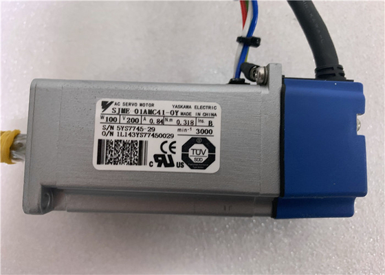 Yaskawa SJME-01AMC41-OY Junma Ac Servo Motor 100w 3000rpm 0.318nm Non - Braked