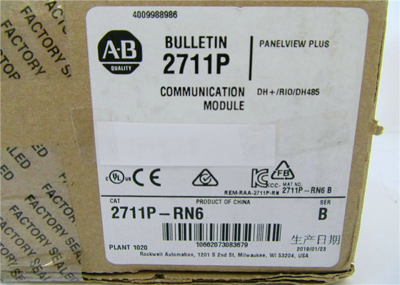 Allen Bradley 2711P-RN6 2711P-RN6K Ser. A Panel View Plus DH+/DH485/RIO Module