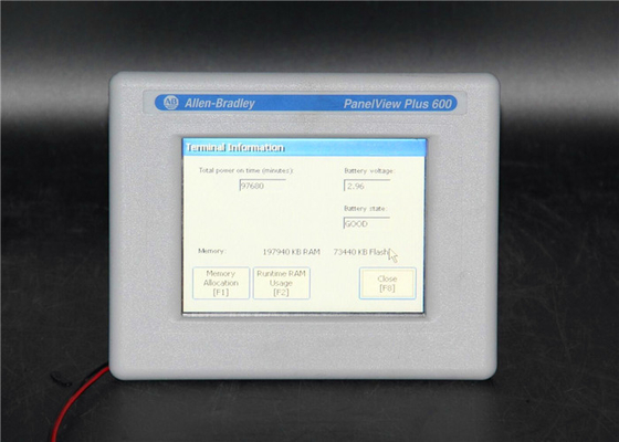 Allen Bradley Panelview Plus 600 HMI Touch Screen 2711P-T6C5D8 2711P-T6C5D9 Ser A 24v DC