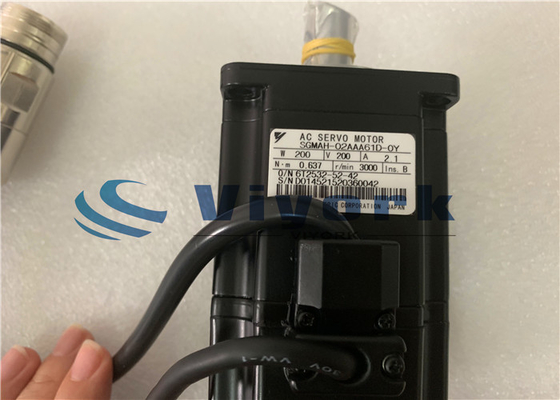 SGMAH-02AAA61D-OY Ins.B Yaskawa Industrial Servo Motor 200W 200V 2.1AMPS