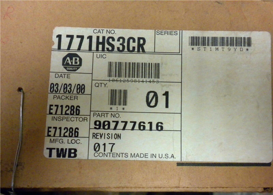 ALLEN BRADLEY 1771-HS3CR Digital I O Module 3 Axis Servo Controller REV017 SER A