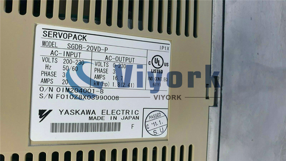 2000W 3PH 1.14HP SGDB-20VD-P AC Servo Drives Yaskawa Industrial