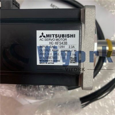 HC-KFS43B Mitsubishi AC SERVO MOTOR 2.3AMP 3-PHASE 129VAC 3000RPM NEW