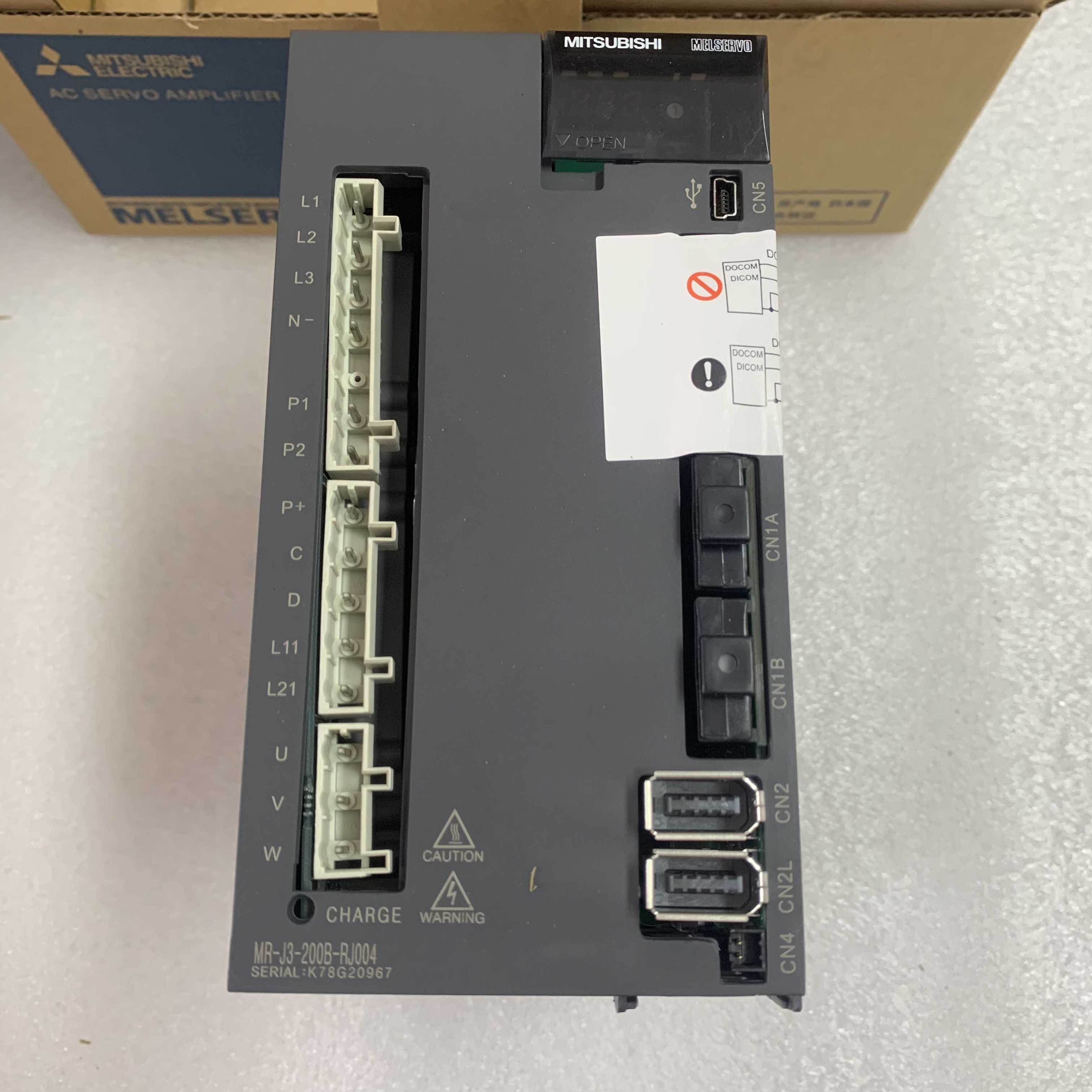 Sscnet Interface Mitsubishi MR-J3-200B-RJ004 MELSERVO-J3 SERIES 2KW SSCNET III NEW