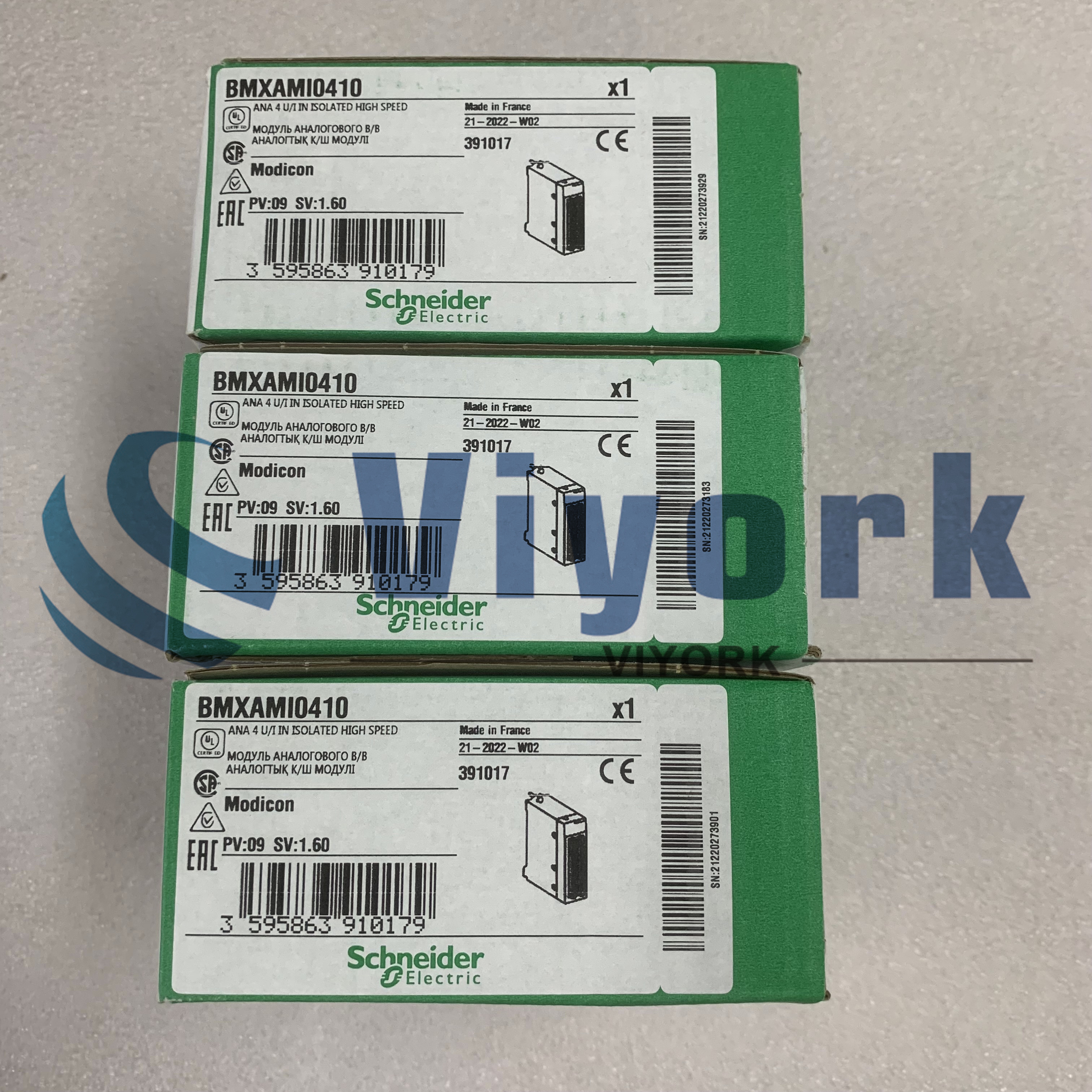 Schneider MODICON BMXAMI0410 ANALOG INPUT MODULE 4 INPUTS 16 BITS ...
