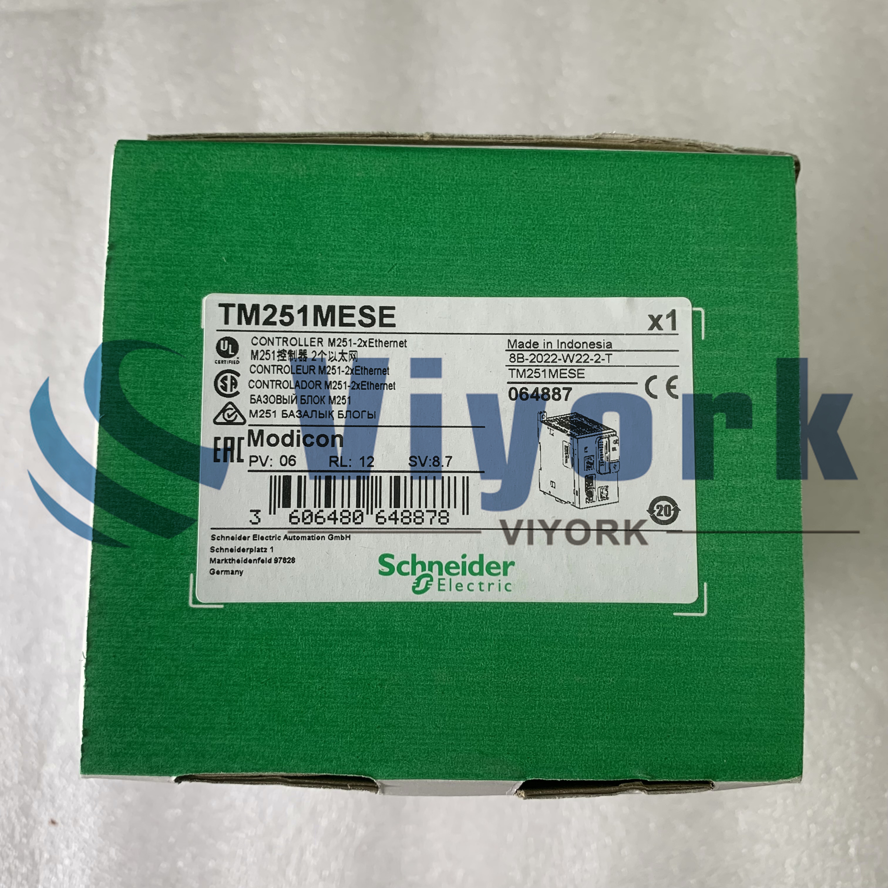 Schneider TM251MESE LOGIC CONTROLLER MODICON M251 2X ETHERNET 24V 50A NEW