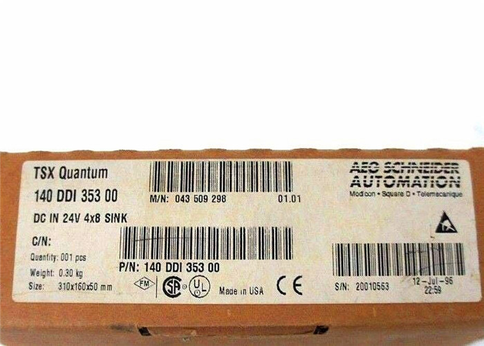 NIB SCHNEIDER MODICON 140DDI35300 DC IN 24V 4X8 SINK MODULE